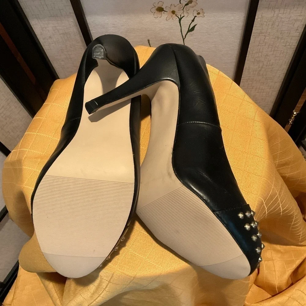 Madden Girl Spike Stud Trimmed Heels - Picture 6 of 9